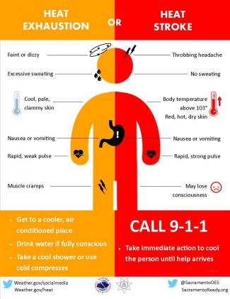 Heat Exhaustion Chart