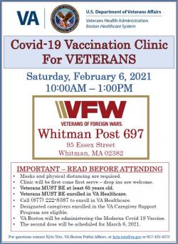 Whitman VFW Vaccination Clinic