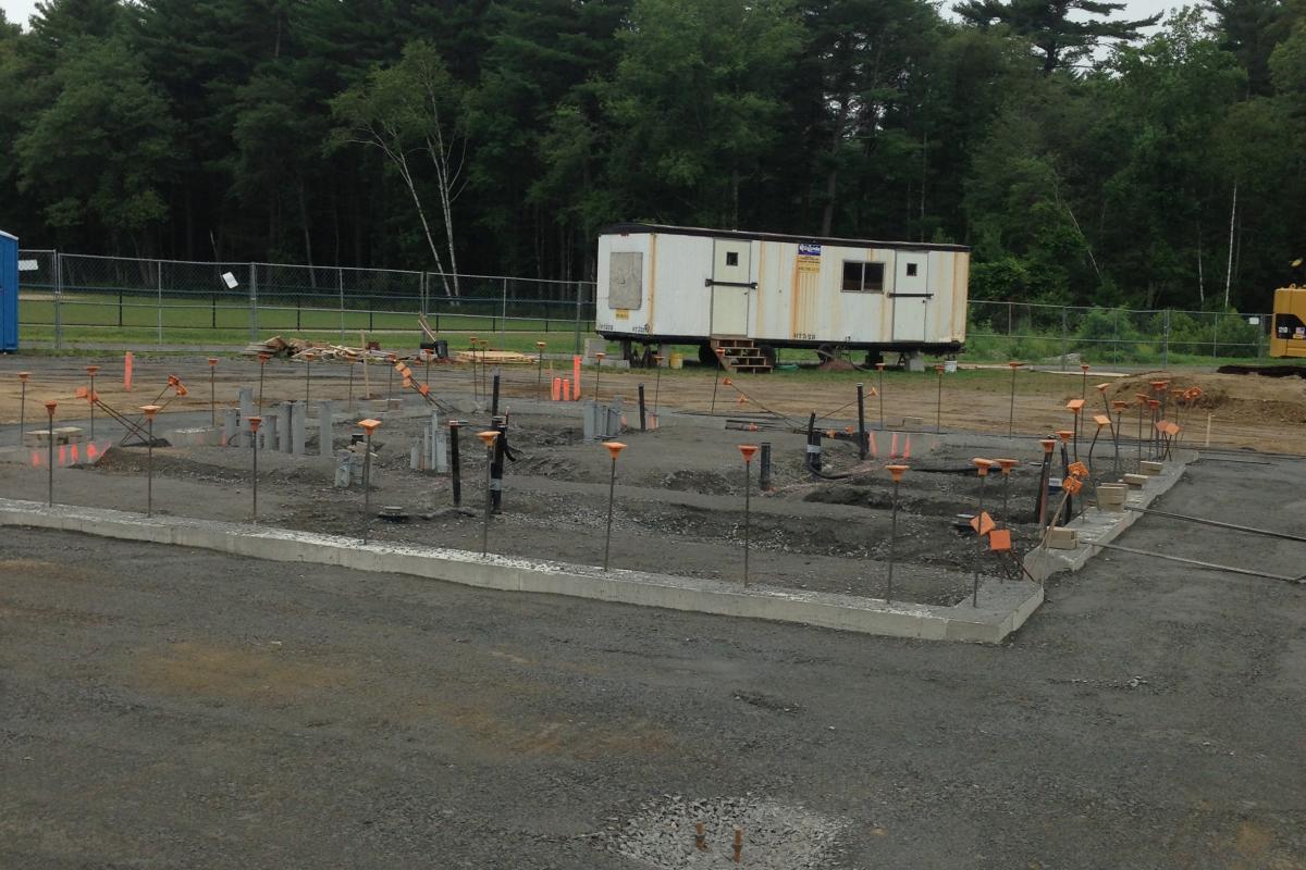 New pavilion at Forge Pond Park ready for floor pour (photo 5, 7/13/13)