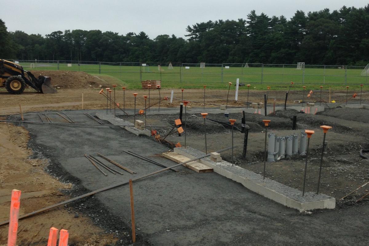 New pavilion at Forge Pond Park ready for floor pour (photo 6, 7/13/13)