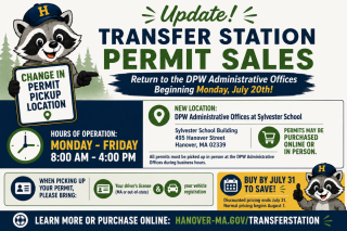 Hanover Transfer Stations Permit Sales Return to the DPW Offices