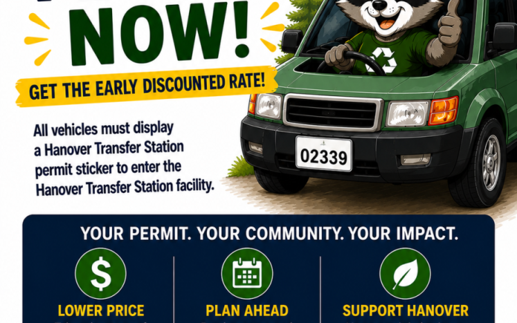 Get Your Hanover Transfer Station Permit Early Discount Rate 2026