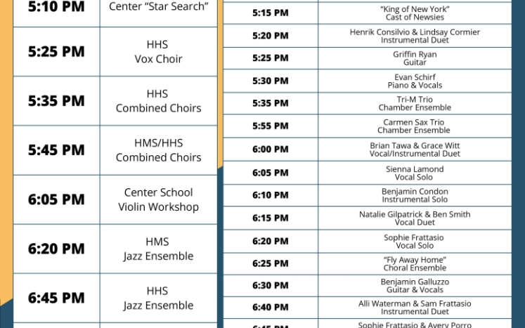 Hanover Public Schools Arts Festival Performances 2025