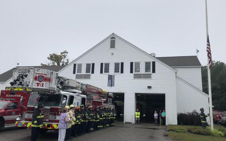 Hanover Fire Department 2018 Ceremony in remembrance of 9/11/2001.