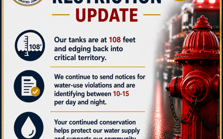 Water Restriction Update